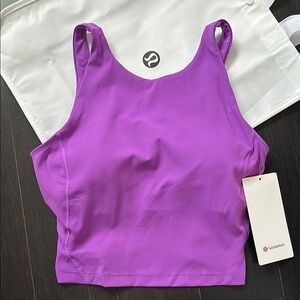 lululemon ALIGN HIGH-NECK TANK IN MOONLIT MAGENTA SZ 8 NWT
